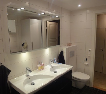 Badrumsrenovering i Huddinge